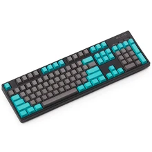 side printed keycaps grey and green PBT cherry profile for wried mechanical gaming keyboard mac