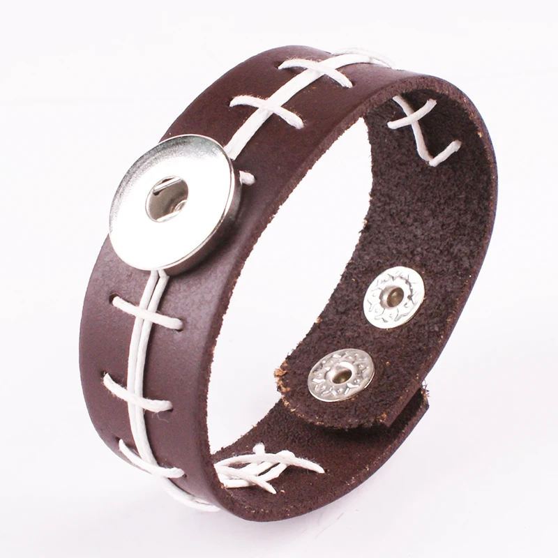 

football 18mm snap button jewelry bracelet for Children boys NY169