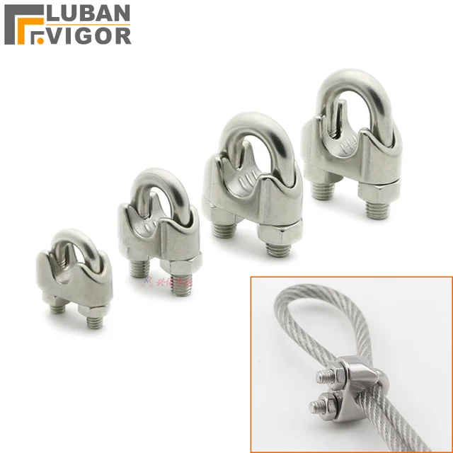 u cable clip Wire clip 304 steel clip rope Wire stainless clip chuck U
