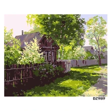 Лесная хижина ручная работа Краска высокого качества Холст Красивая краска ing по номерам Сюрприз подарок большое удовлетворение