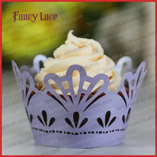 

60PCS diy Lace Flower Wedding Decorations Cake Paper Cup, Customized Elegant Die Cut Cupcake Liners Christmas Party Decoration