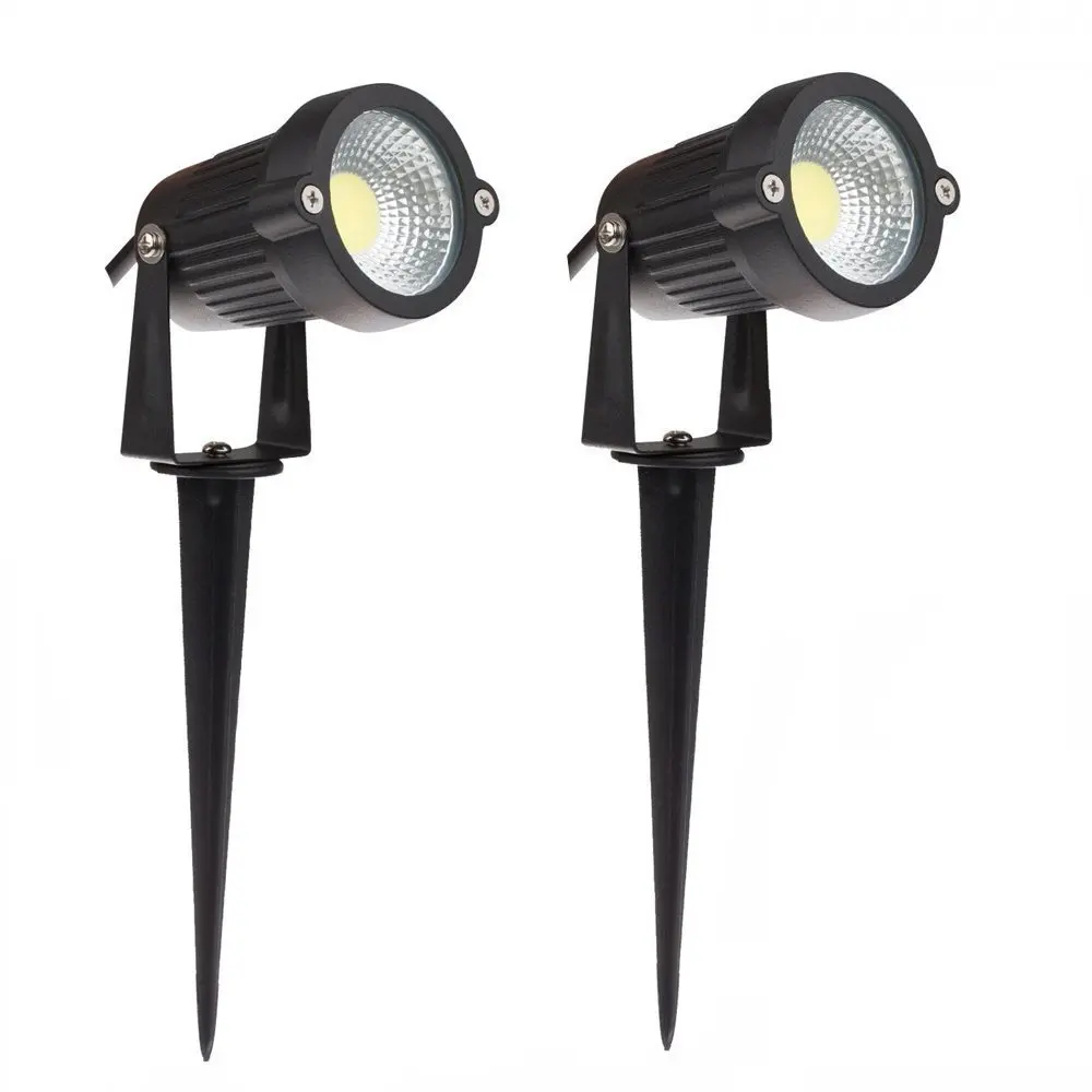 Conduziu a Lâmpada do Gramado Água do Jardim ao ar Luz para Jardim 85 265 v Luz Cob à Prova d' Livre Iluminação Verde Amarelo Vermelho Azul Branco Levou Pico 2 High Quality led spike light