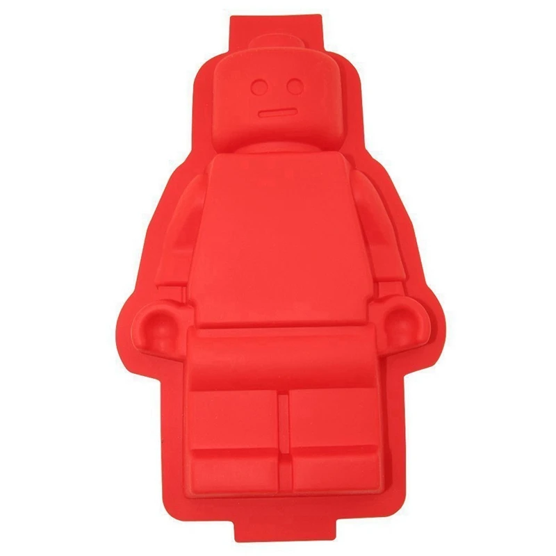 

1PCS Big Robot Cake Chocolate Pan Silicone Ice mold Lego Mold Chocolate Mold Baking Dish Silicone Lego Mold Decorating Tools