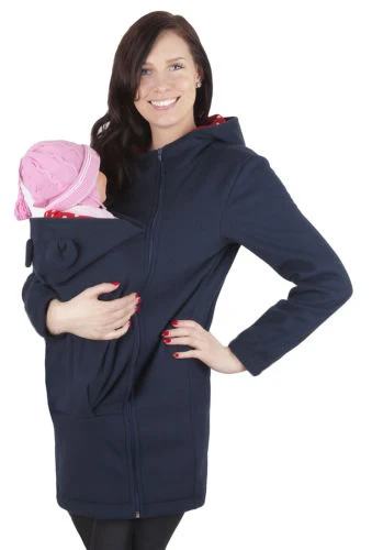 zip up maternity moletom com capuz