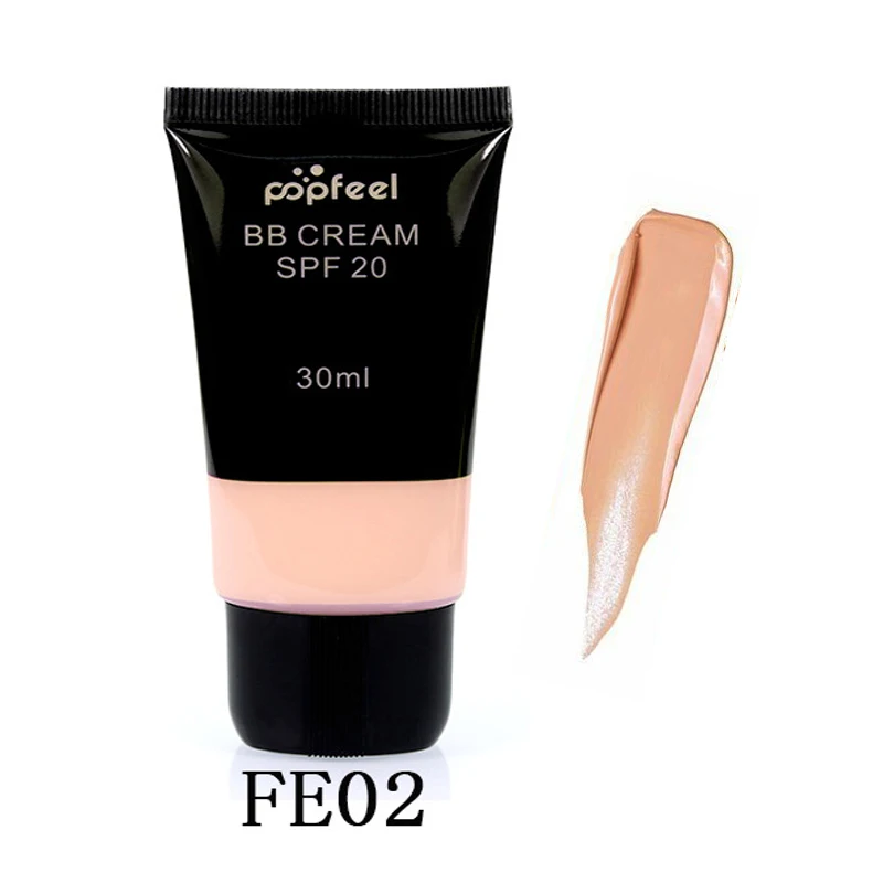 30 мл бренд POPFEEL профессиональный солнцезащитный крем SPF 20 отбеливающий крем для лица полное покрытие консилер макияж База основа BB крем - Цвет: 2