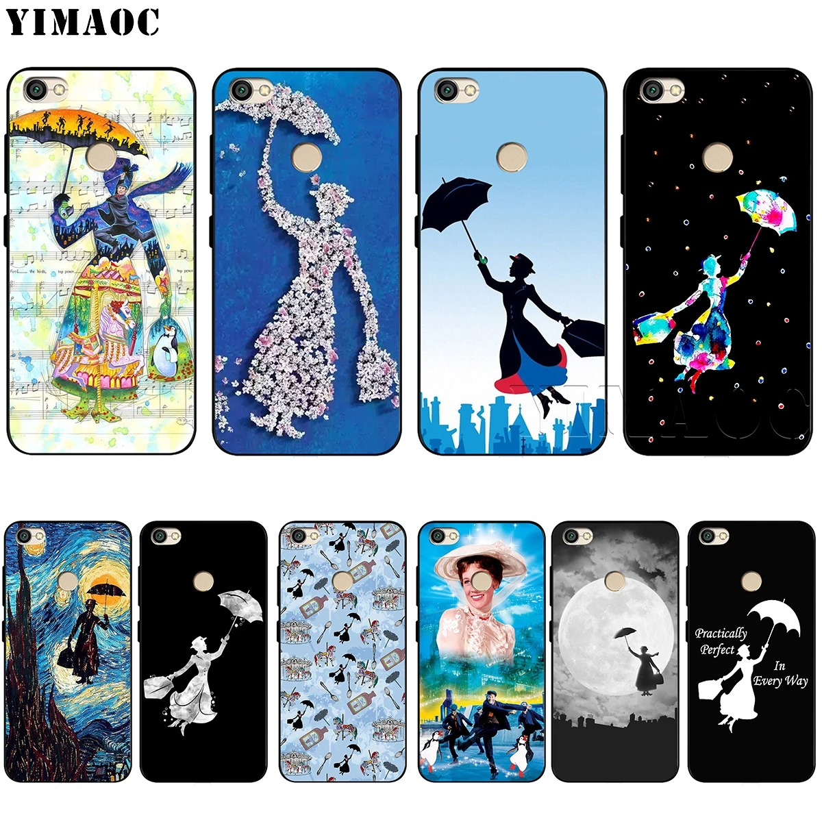 

YIMAOC Mary Poppins Case for Xiaomi 9T Pro CC9 A3 CC9E Redmi K20 7A for Huawei Honor 20 9X P20 Lite Nova 5i Y9
