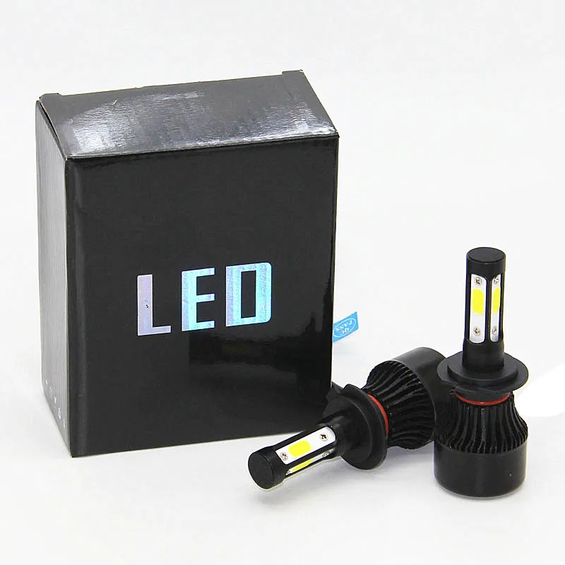 

4-сторонсветодиодный светодиодные противотуманные фары H8 H11 h7 led H4 Светодиодная лампа HB3 9005 HB4 9012 9004 9007 H13 50 Вт лампа для автомобильных фар 12 В 6500k