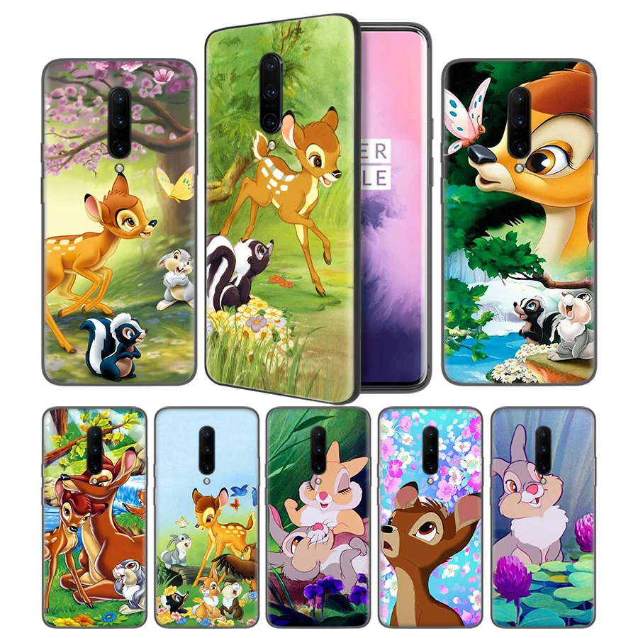 Thumper Bambi Soft Black Silicone Case Cover for font b OnePlus b font 6 6T font