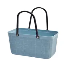 Пластиковая портативная корзина для хранения покупок с ручками Сумка для покупок для кухни на открытом воздухе кемпинга супермаркета сумка для покупок
