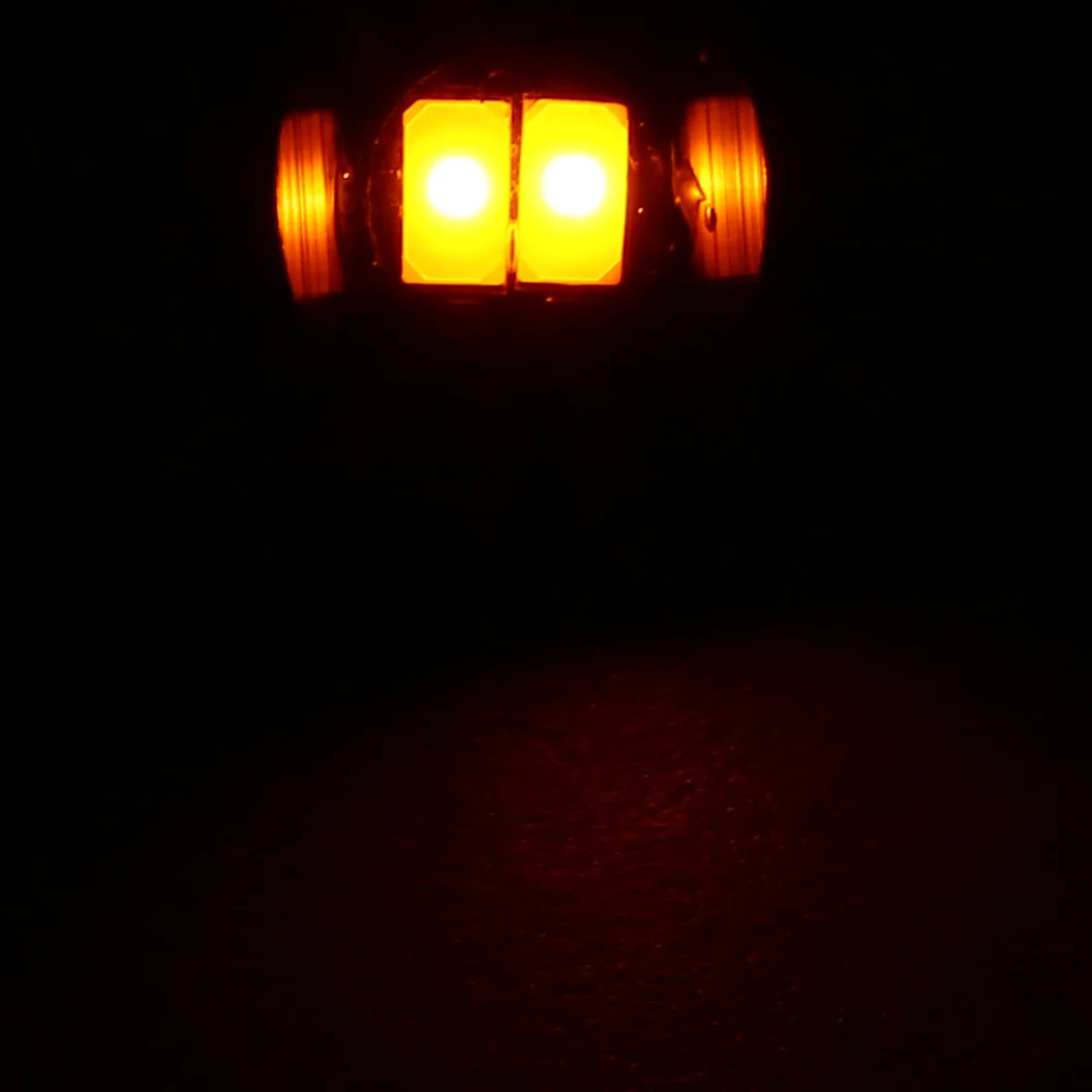 2PCS Motorcycle Number License Plate Lights 12V 2-LED SMD Auto Motorbike Tail Front Screw Bolt Bulbs Lamp