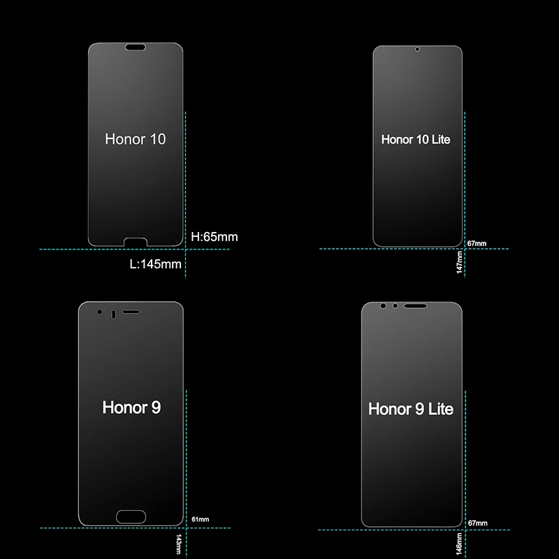 2 шт. закаленное стекло для Huawei Honor 9 Lite 10 Защитное стекло для Honor 9 легкое Защитное стекло для Honor 10 Lite защита экрана