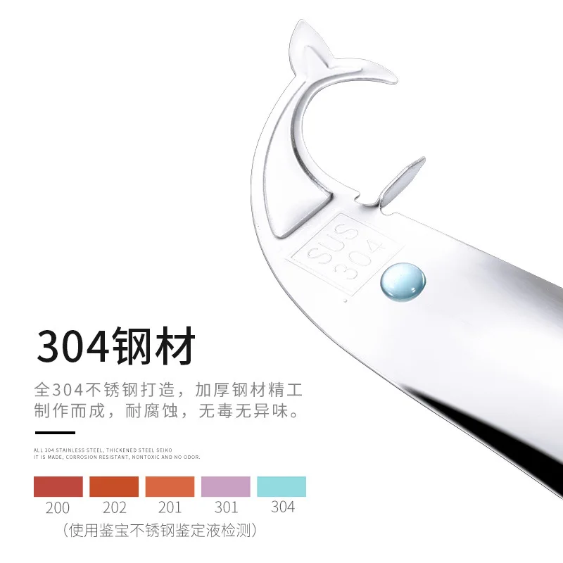 Passion Fruit Spoon Stainless Steel Fruit Opener Dolphin Shape Melon Scoops Avocado Opening Knife Cute Kitchen Gadgets