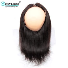 New Arrival 360 Lace Frontal Straight Brazilian 360 Virgin Hair Queen Secret Hair