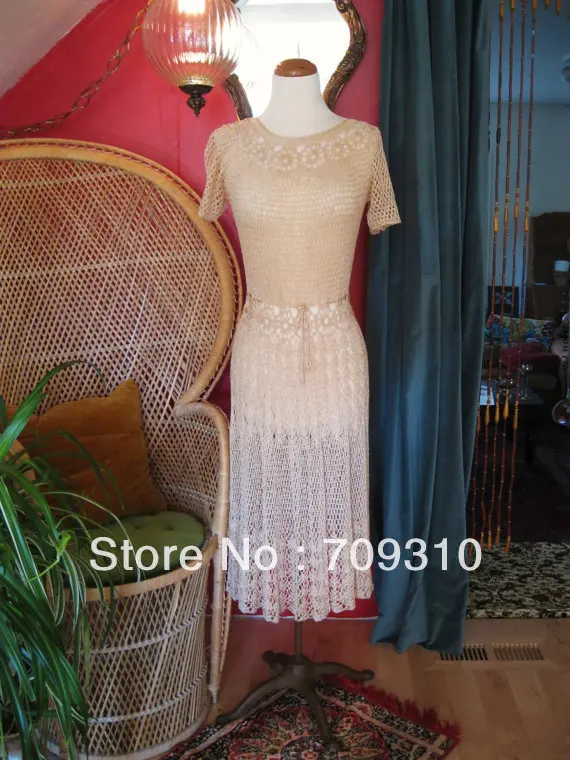 Luxury Flowers Lace Crochet Sheer Simple Wedding Dress Gown Custom Size