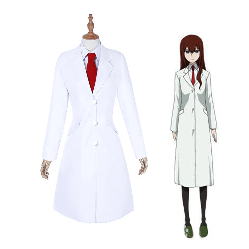 Аниме Steins Gate Makise Kurisu карнавальный костюм| |