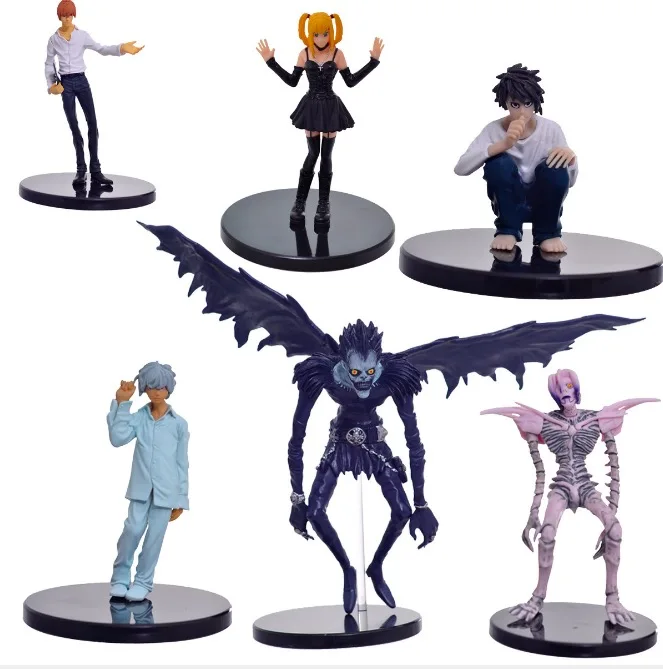 Фигурка аниме Death Note 6 шт./лот 15 см Yagami Light L Lawliet Ryuuku Rem Amane Misa ПВХ экшн-фигурка модель