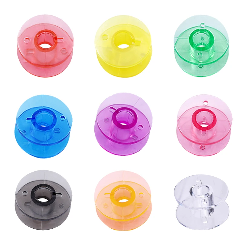 

30Pcs Transparent Sewing Machine Spool Home Plastic Spool Sewing Tool Accessories Universal Empty Bobbin