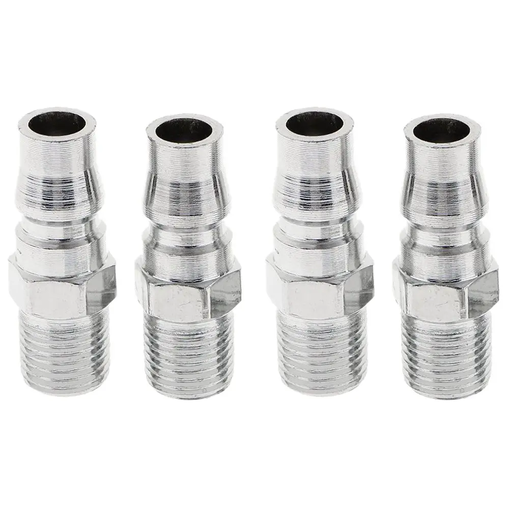 Air Line Hose Compressor Fittings Connector Male Quick Release 2 PACK 1//4/"