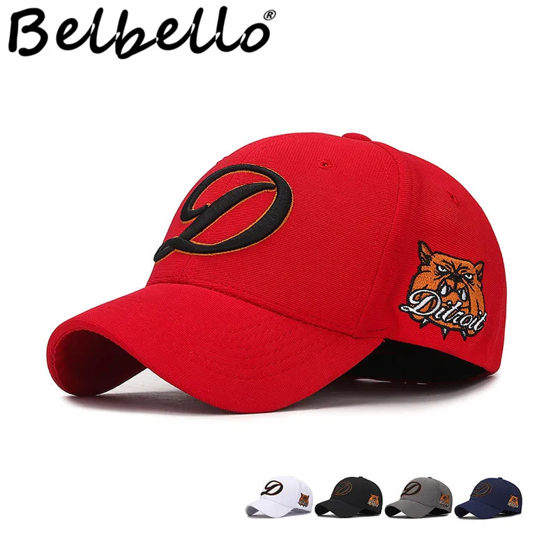 

Belbello New style imported embroidered elastic hat men's full seal baseball cap leisure fashion lady's sun cap
