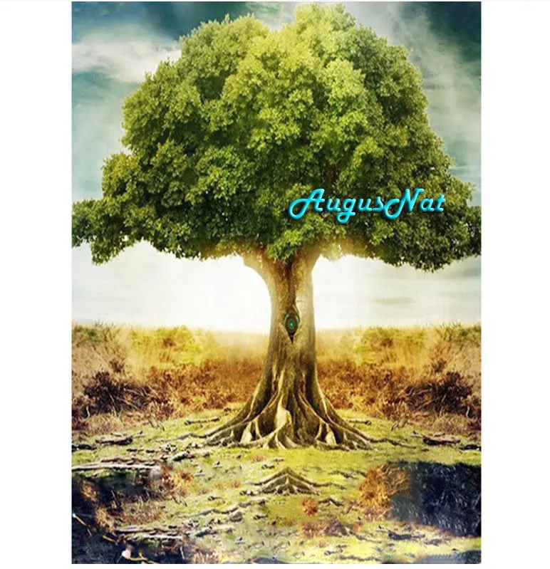 life tree diamond painting full drill scenery dotz kits 5d diy crystal resin pictures landscape wall art craft gifts | Дом и сад