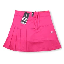 Весна лето теннис бадминтон Skort Дамы бег юбка с карманом безопасности шорты сплошной цвет ракетка спортивная одежда