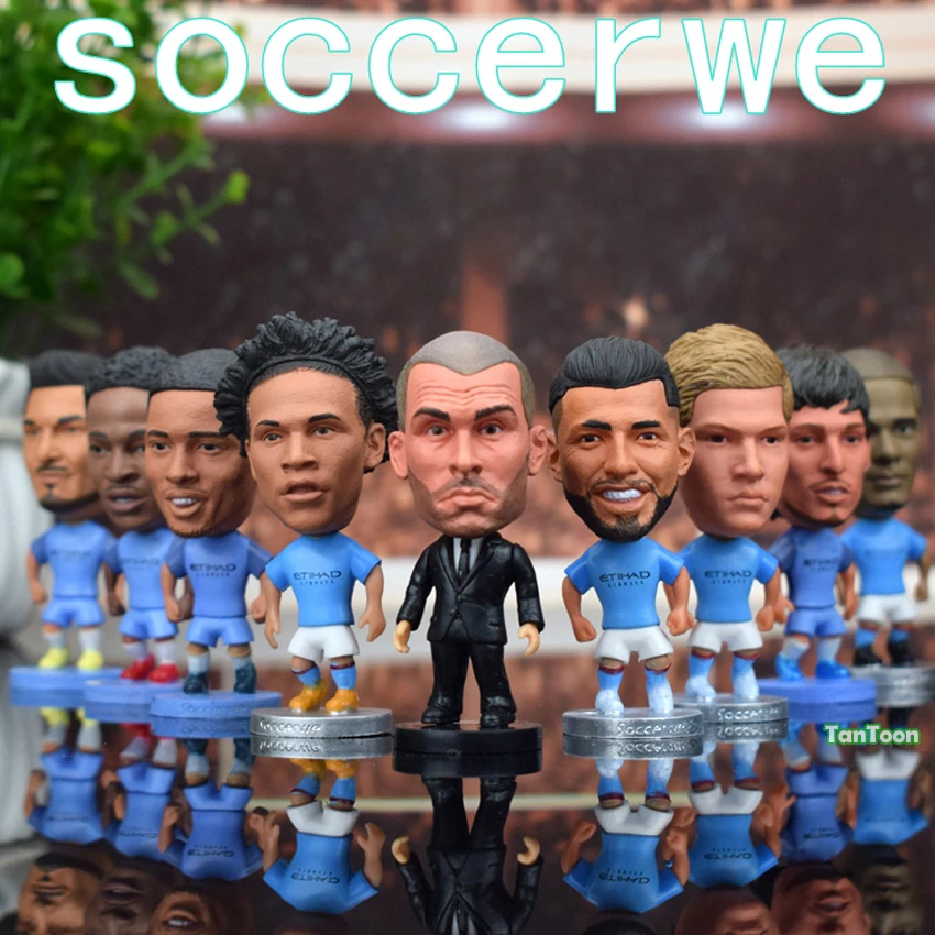 

Football Soccer Star CITY Home 6.5cm Height Resin Dolls Action figure Player Toys