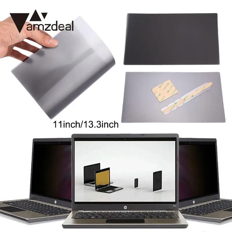 amzdeal Anti Peeping LCD Privacy Protector Film Anti Scratch For 11.6