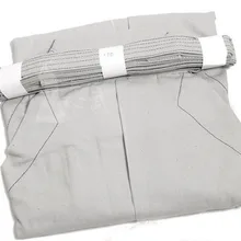 Унисекс серые высококачественные тонкие холсты из чистого хлопка Хакама Кендо Униформа Единоборства брюки Хапкидо