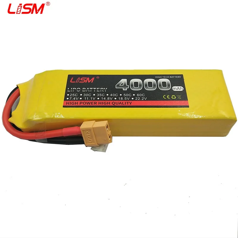 RC lipo battery 3S 11.1v 4000mAh 25C For RC Airplane Quadrotor Helicopter Drone 11.1V Battery LiPo 25C 3S #30C40