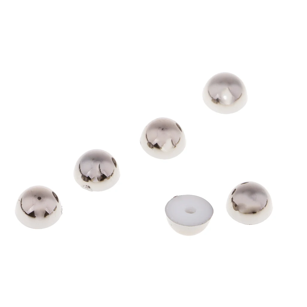 Fashion 100 Sets Plastic Dome Rivets Studs Buttons for Leather Shoes Clothes Decor 6mm