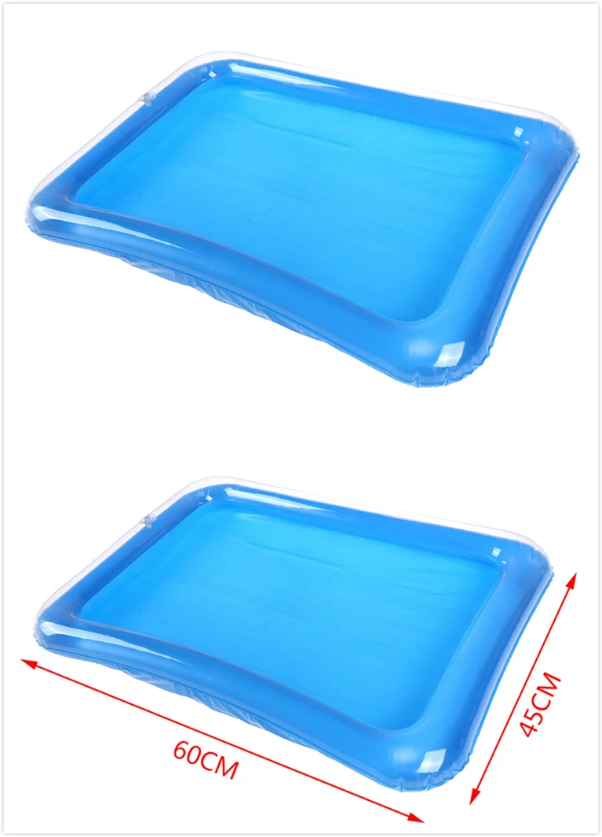 60*45cm Dynamic Sand Tray Indoor Magic Play Children Toys with Space Inflatable Plastic Mobile Table | Игрушки и хобби