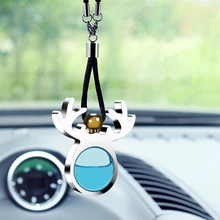 Цельнокроеное платье автомобиля Симпатичные животные Олень духов в форме пустой кулон Сталь сплава автомобиль укладка без жидкости духи