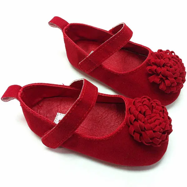 Festival Flower Baby Shoes 0-1 Years Newly Born Infant Baby Girls First Walkers Kid Shoes