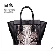 gete new New snakeskin women's bag genuine leather handbag wing bag imported python genuine snakeskin women's handbag