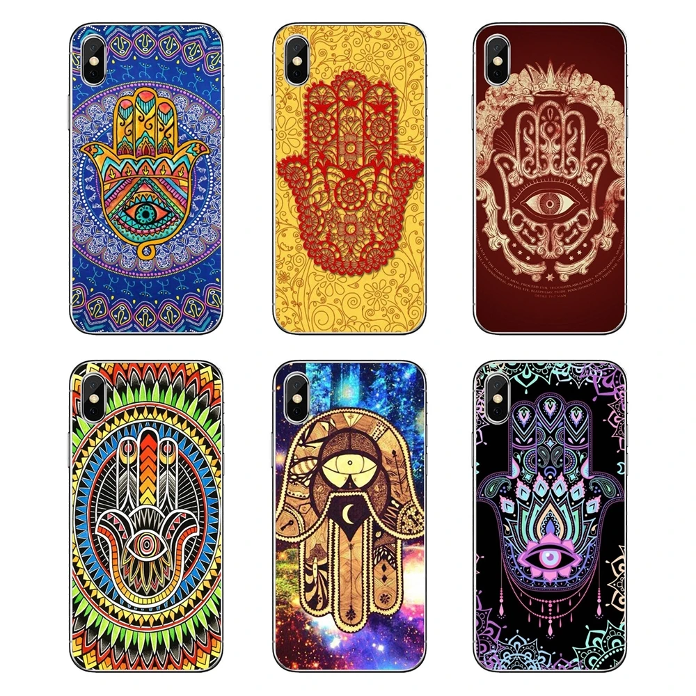 Silicone Shell Cases For Xiaomi Redmi 4X S2 3S Note 3 4 5 6 6A Por Pocophone F1 Mi Hipster Buddha Hamsa Evil Eye Magic Judaica | Мобильные
