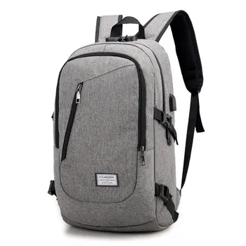 

New Multifunction Travel Anti-theft Waterproof Computer Backpack USB Recharging with Lock Double Shoulder Bags Mochila Masculina