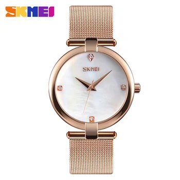 

2019 Fashion Ladies Watch Wrist Quartz Waterproof Watch Simple Stainless Steel Female Clock Women Dress Watches Relogio Feminino