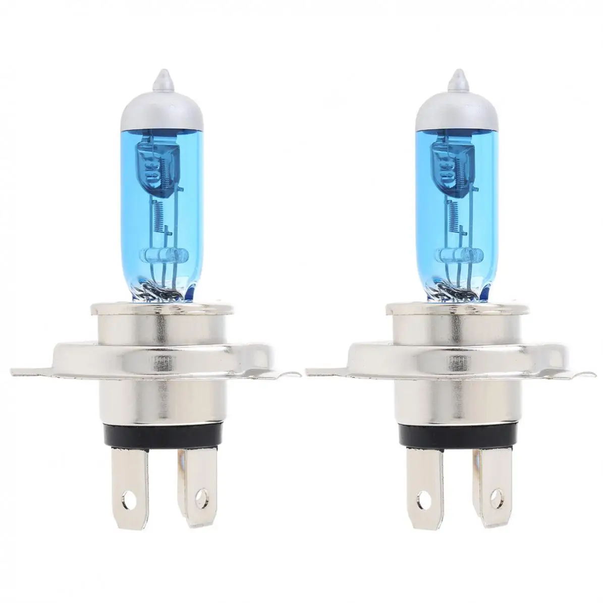 2pcs 12V H4 60/55W 6000K White Light Super Bright Car Xenon Halogen Lamp Auto Front Headlight Fog Bulb