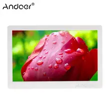 Andoer 1" TFT светодиодный цифровое фото высокой мощности с рамкой из Разрешение 1280*800 цифровых носителях рекламы MP3 MP4 видеопроирыватель будильник