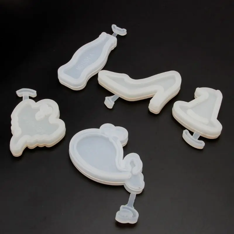 

Hollow Quicksand Ghost High Heels Butterfly Whale Flower Cap Silicone Resin Mold