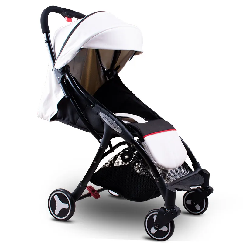  Yoyamini Baby stroller ultra light portable folding can sit lie baby stroller full awning summer um