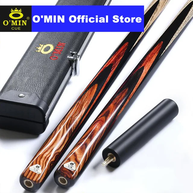 

O'MIN FRIE One Piece Snooker Cue Kit With One Piece Snooker Cue Case Set 10mm/9.5mm Tip with Snooker Cue Case