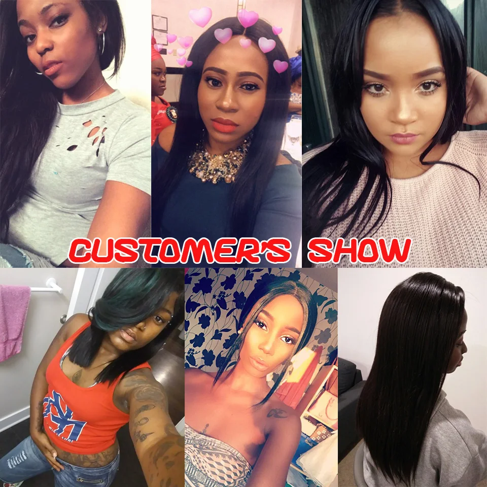 HC Hair Peruvian Straight Hair 3 Bundles Deals 100% Human Weave Bundles 8-28inch Natural Color Non Remy Extensions