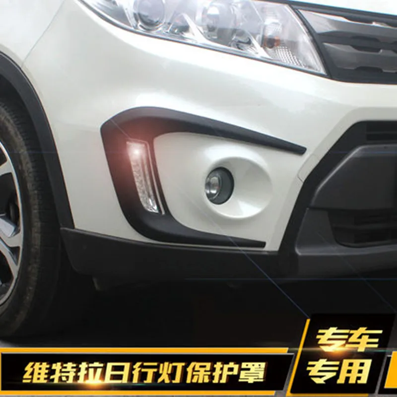 ABS пластик передний противотуманный светильник декоративная наклейка чехол наклейка для Suzuki Vitara