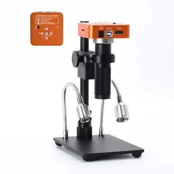 

Hayear 21MP HDMI USB Microscope Camera 150X C-mount Lens Industrial Microscope Stand Backlight for Digital Electronic PCB Repair