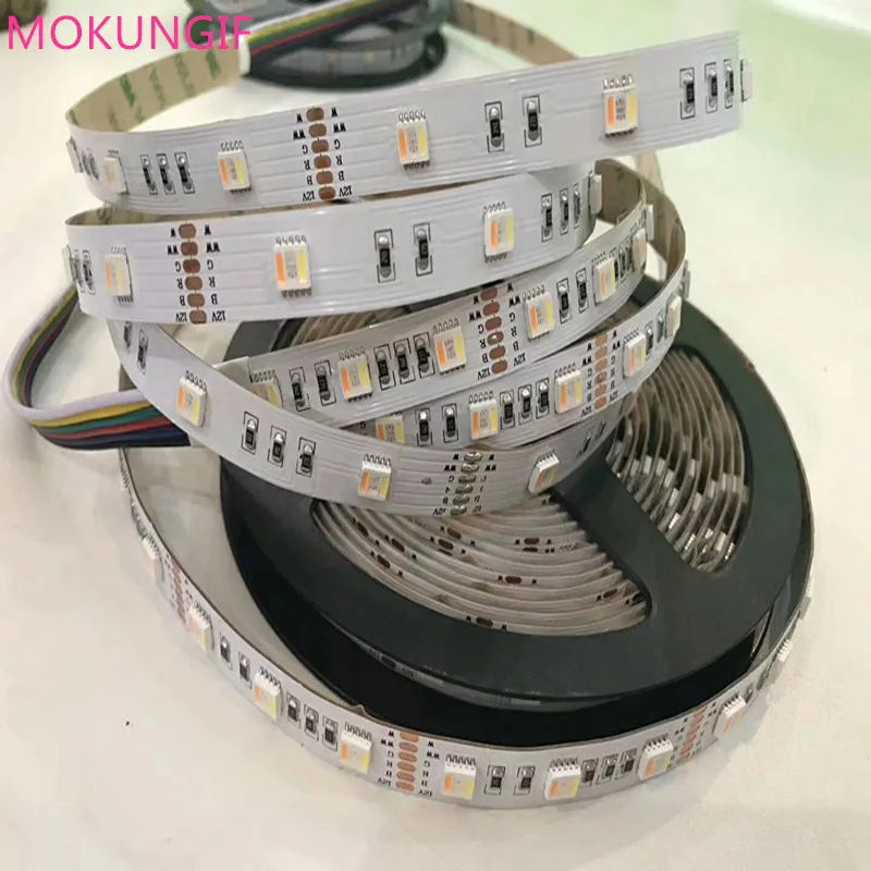 Новейший продукт Светодиодная лента 5 в 1 50 м 10 Х5 RGB + CCT 5050 30 60 светодиодов/метр 12 В/24