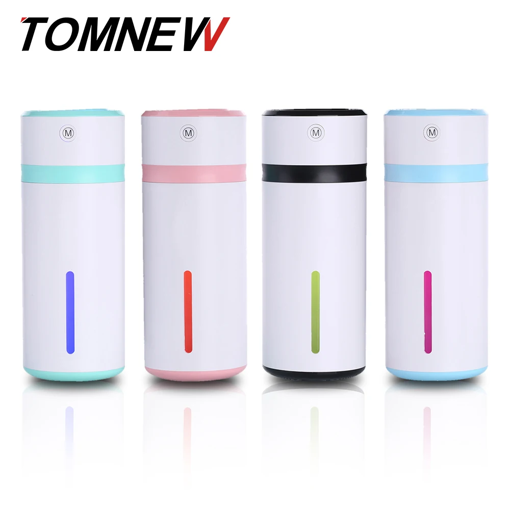 

TOMNEW 230ML Air Humidifier Color Cup USB Mini Ultrasonic Aroma Diffuser Air Purifier with LED Night Light for Home Office Car