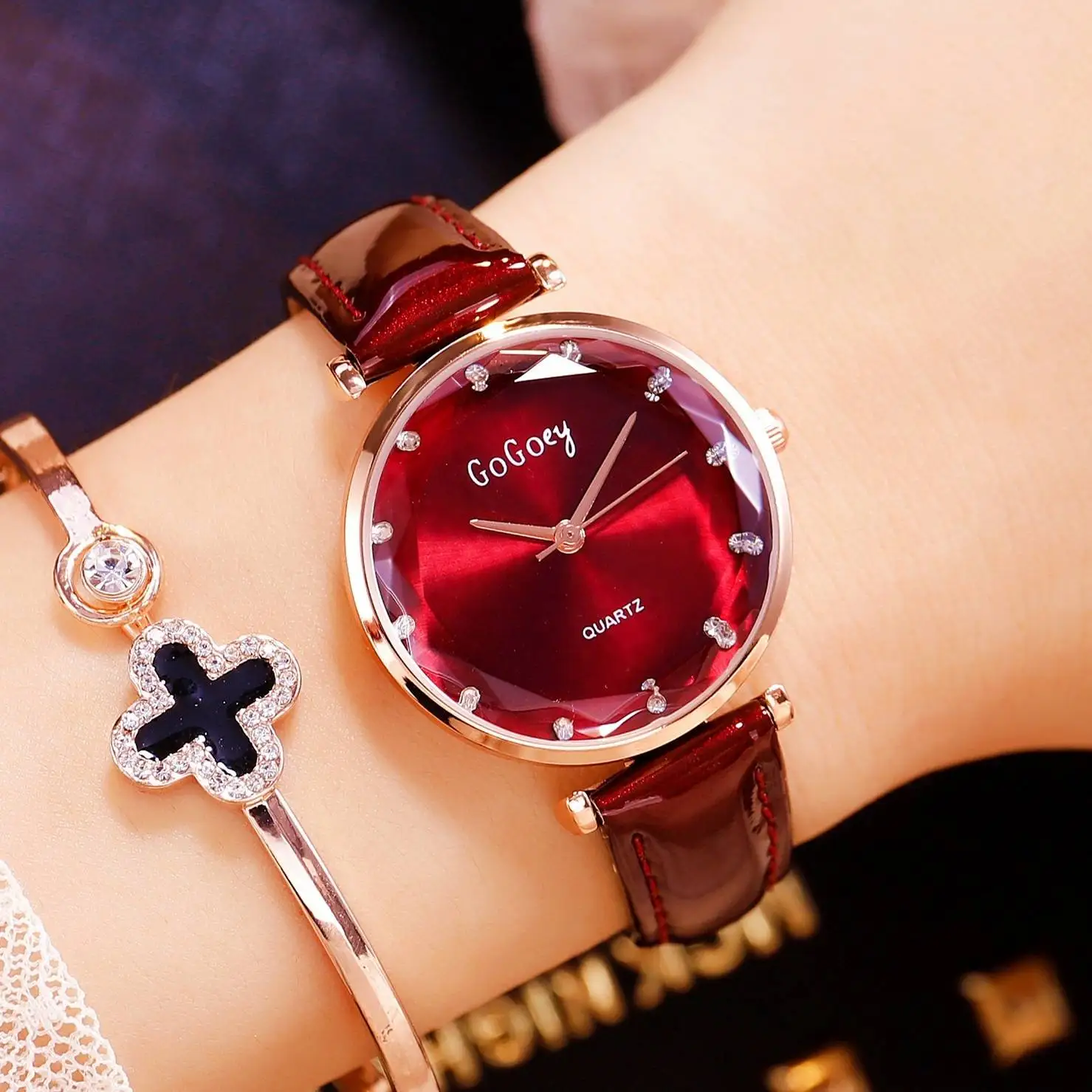

Gogoey Watches Women Fashion Casual Women Wristwatches Leather Strap Quartz Watch Female Watch Clock Reloj Mujer dames horloge