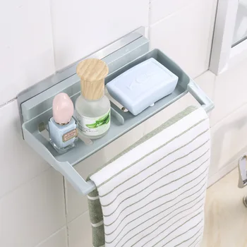 

Home Multifunction Kitchen Bathroom Storage Racks Soap And Cosmetic Storage Racks Kitchen Tableware Towel Storage Shelves