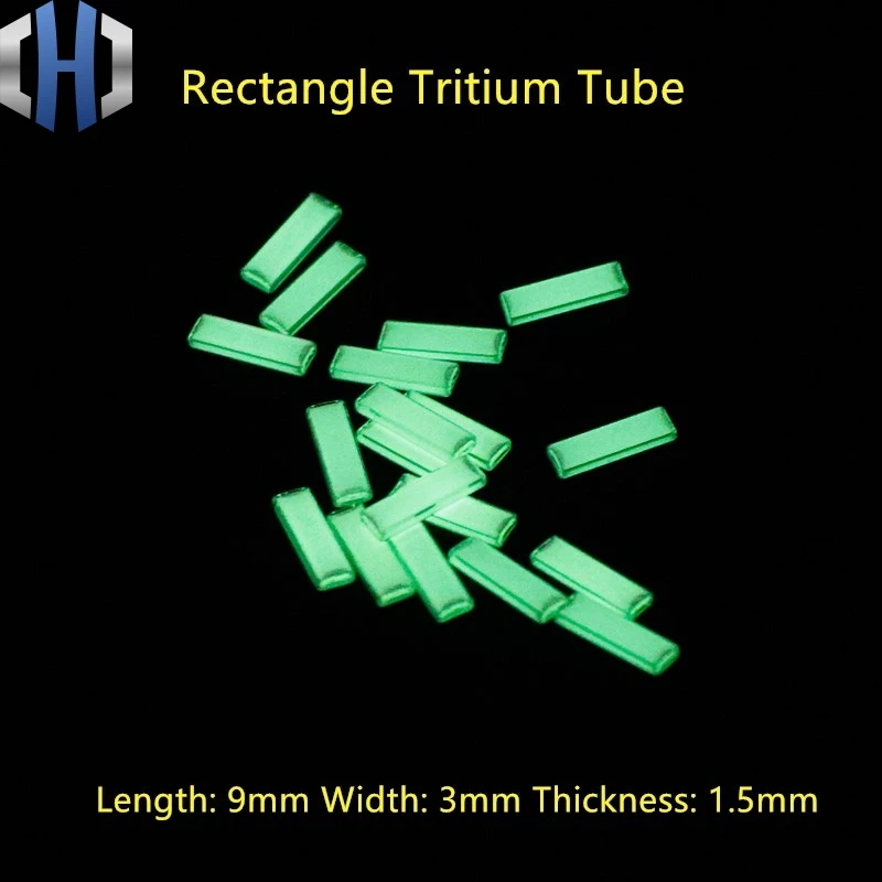 Self-illuminating Rectangular Tritium Gas Tube Rectangular EDC Fluorescent Tube DIY Self Luminous 10 Years Self-illuminating Rectangular Tritium Gas Tube Rectangular EDC Fluorescent Tube DIY Self Luminous 10 Years